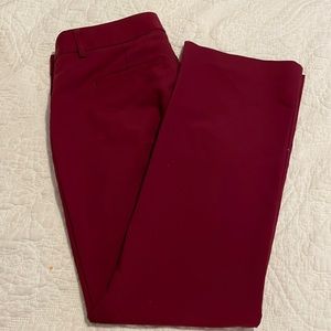 Express burgundy editor dress pants